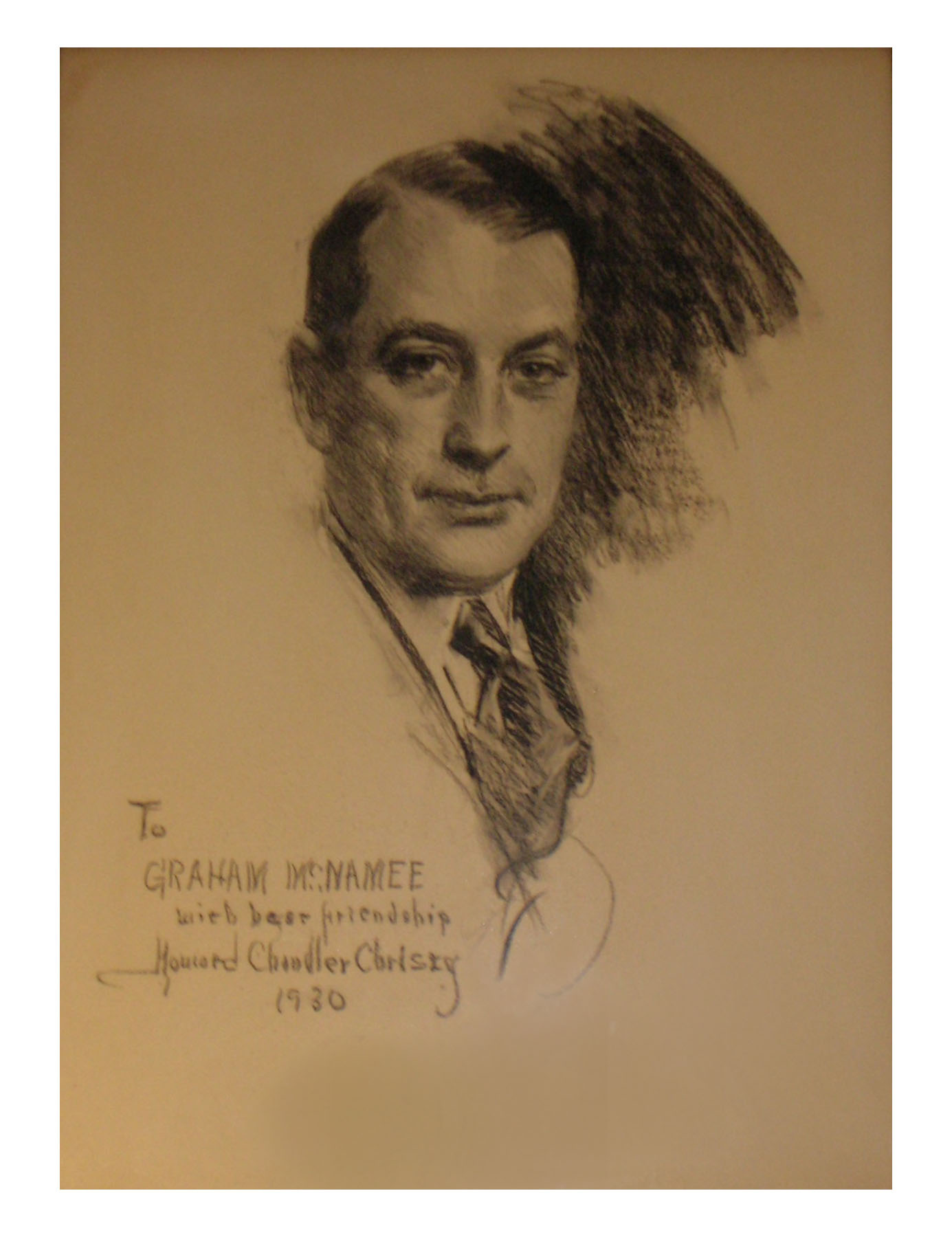 Howard Chandler Christy Original Art 1930 Christy McNamee Portrait