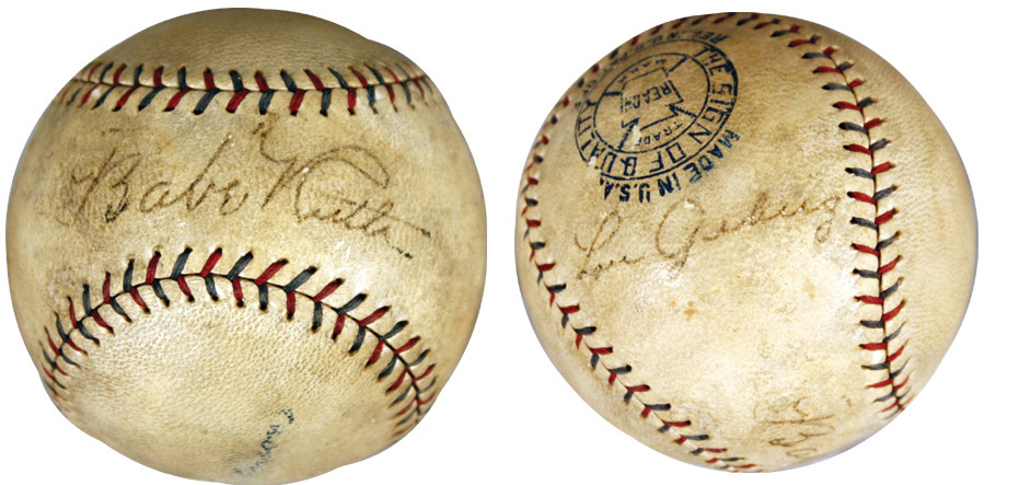 1927 New York Yankees signed baseball