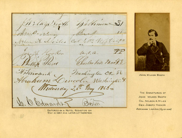 John Wilkes Booth autograph Scarce John Wilkes Booth Autograph 1863