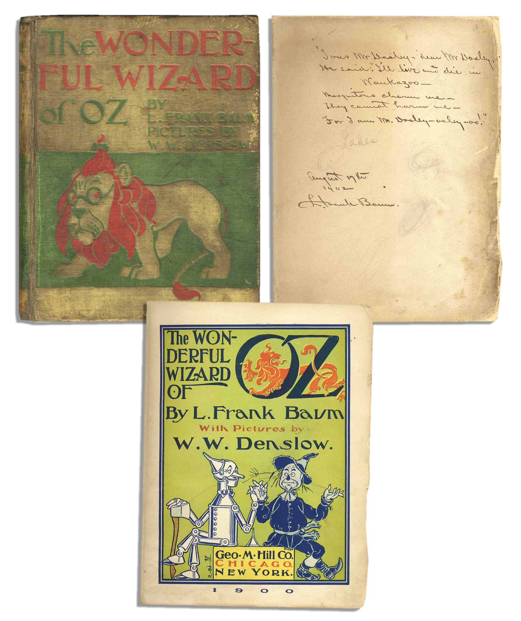 L Frank Baum Autograph On Wizard Of Oz Book Nets 7650 At Nate S