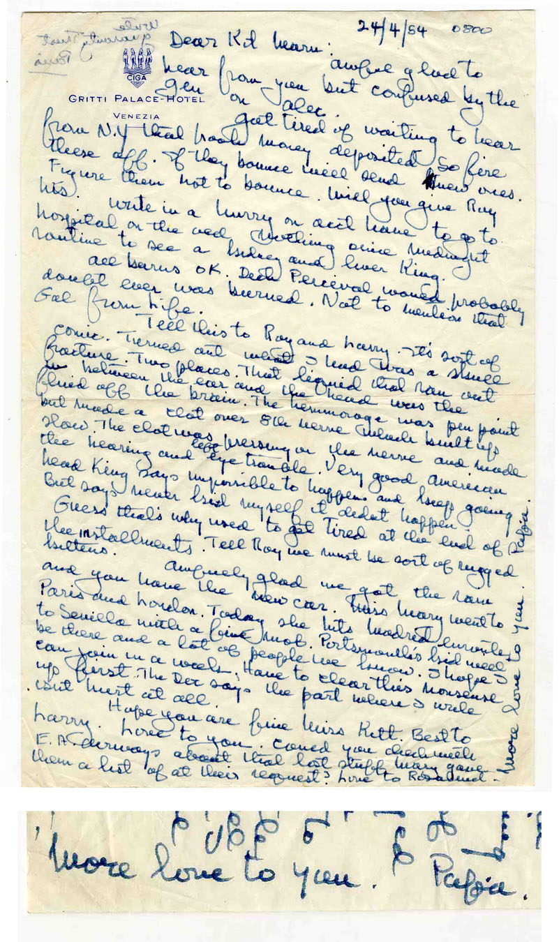 Ernest Hemingway Autograph