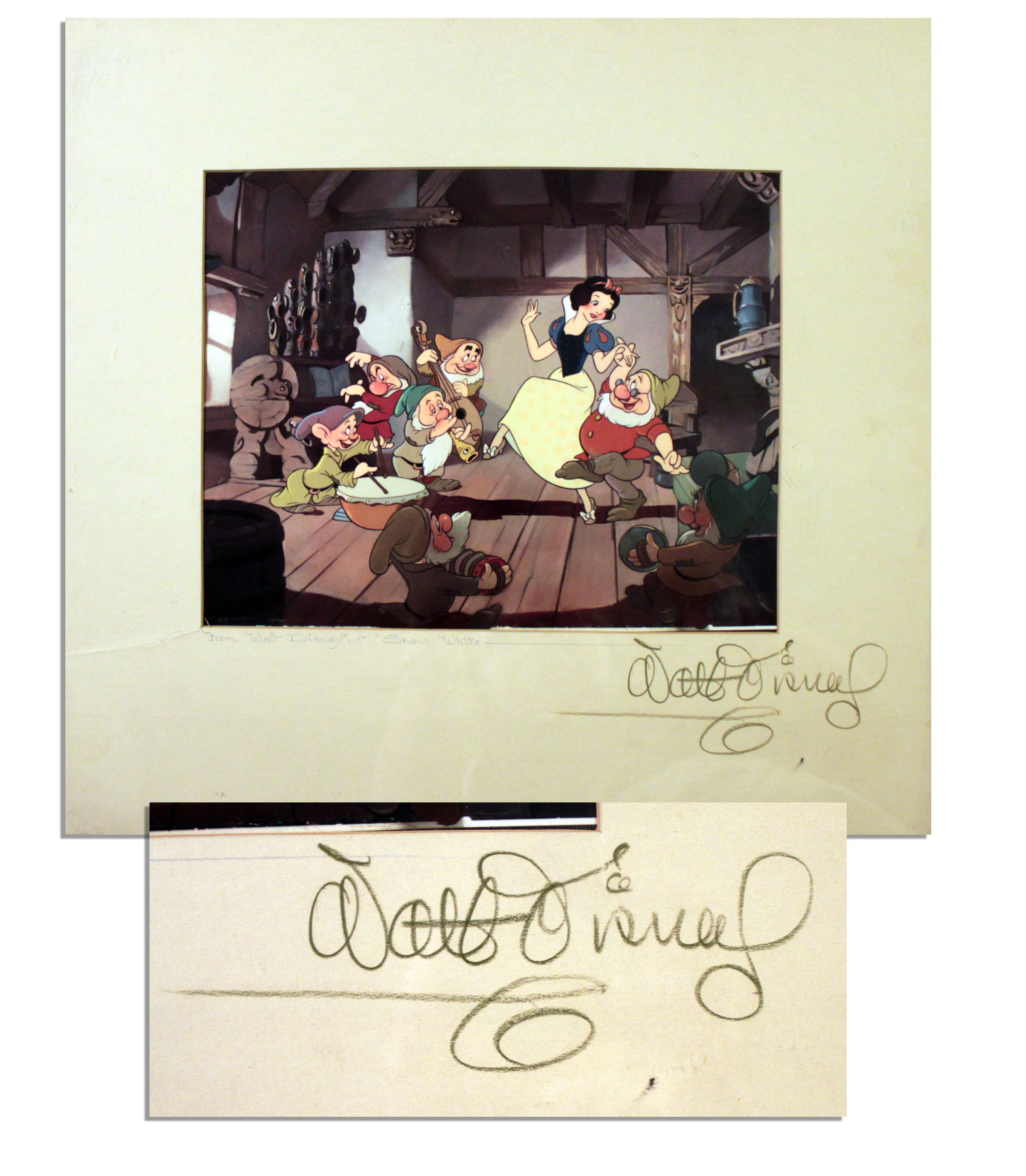 Snow White and the Seven Dwarfs cel