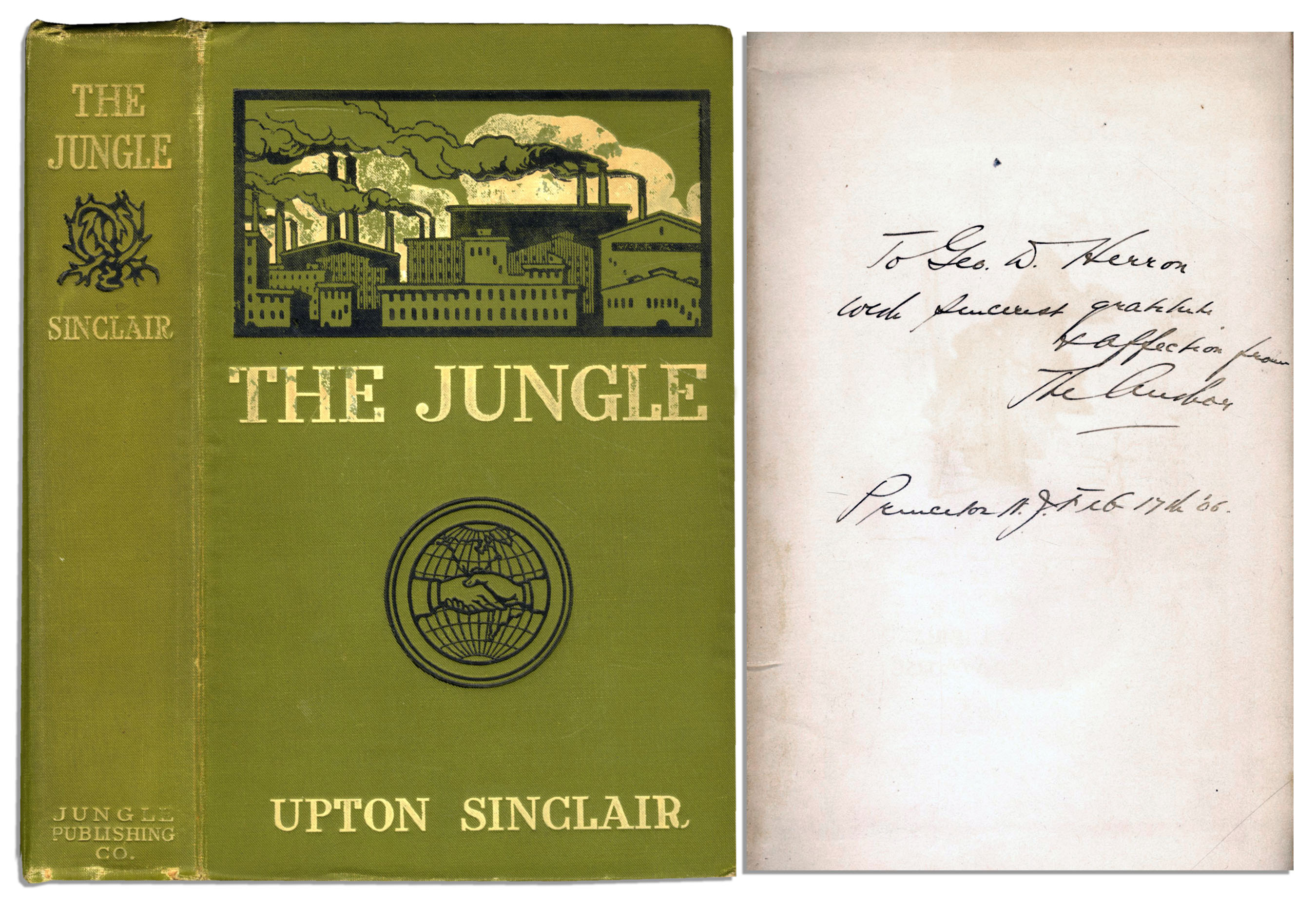 Upton Sinclair Jungle 1st edition