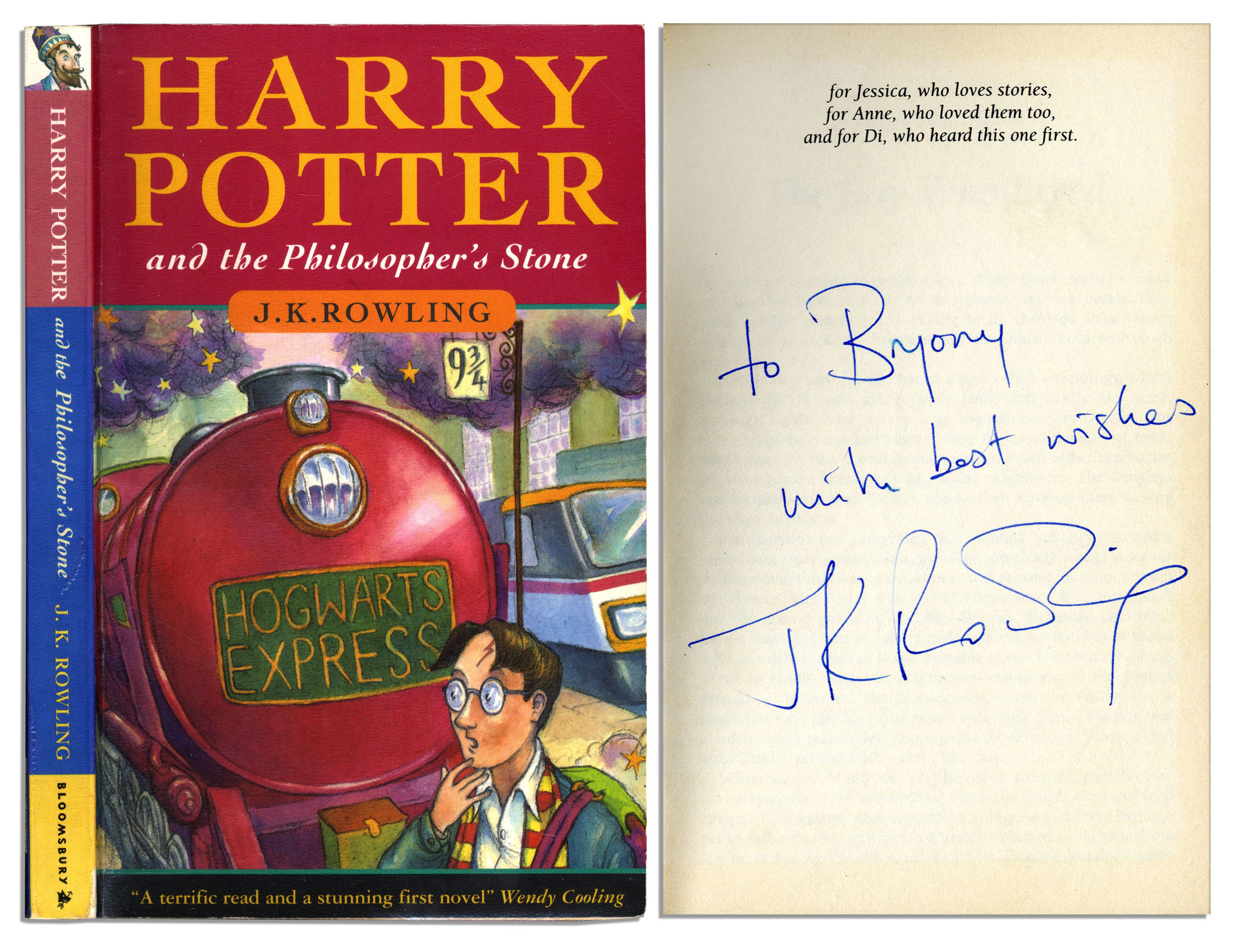 Harry Potter Signed Book J.K. Rowling autograph