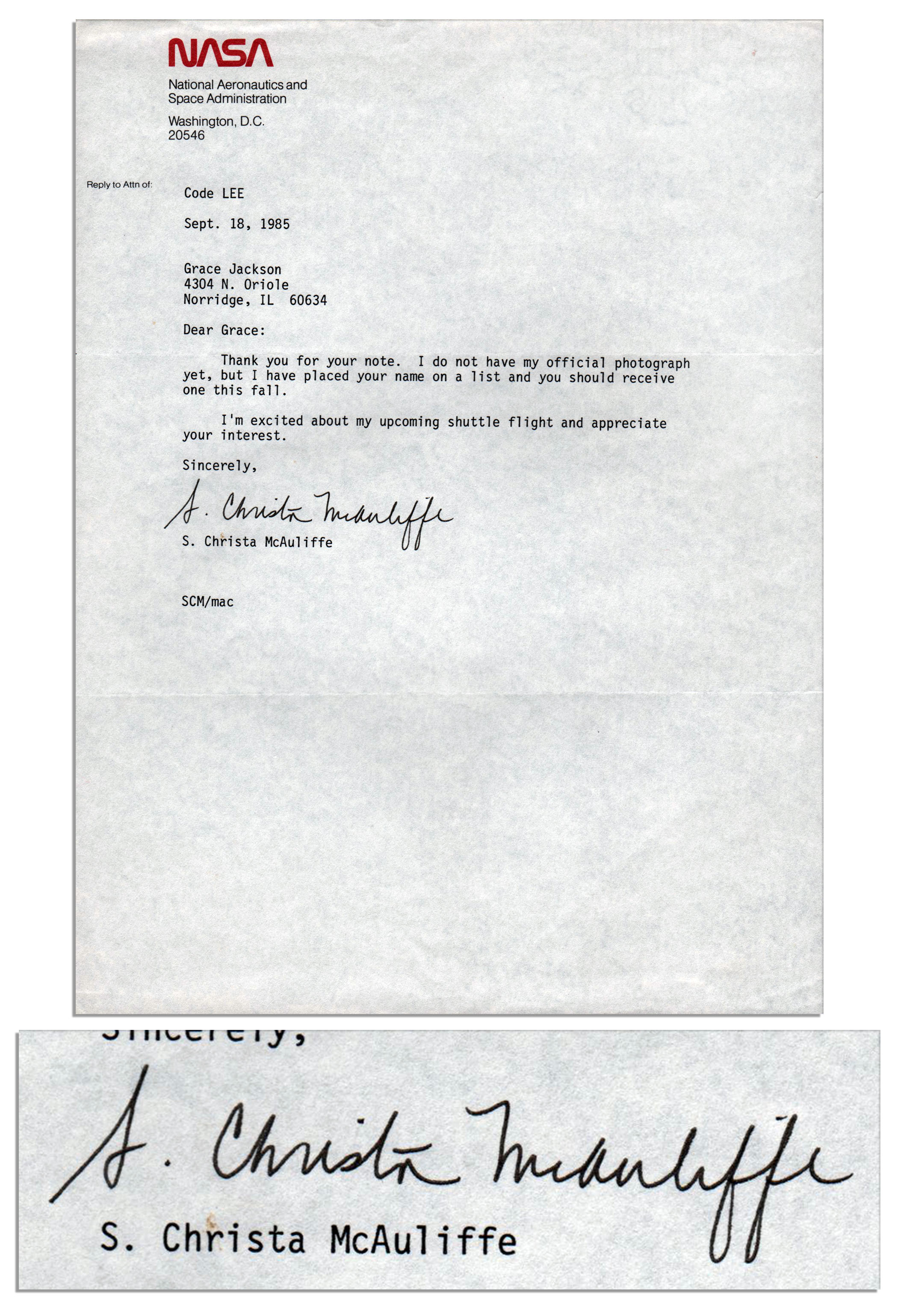 Christa McAuliffe