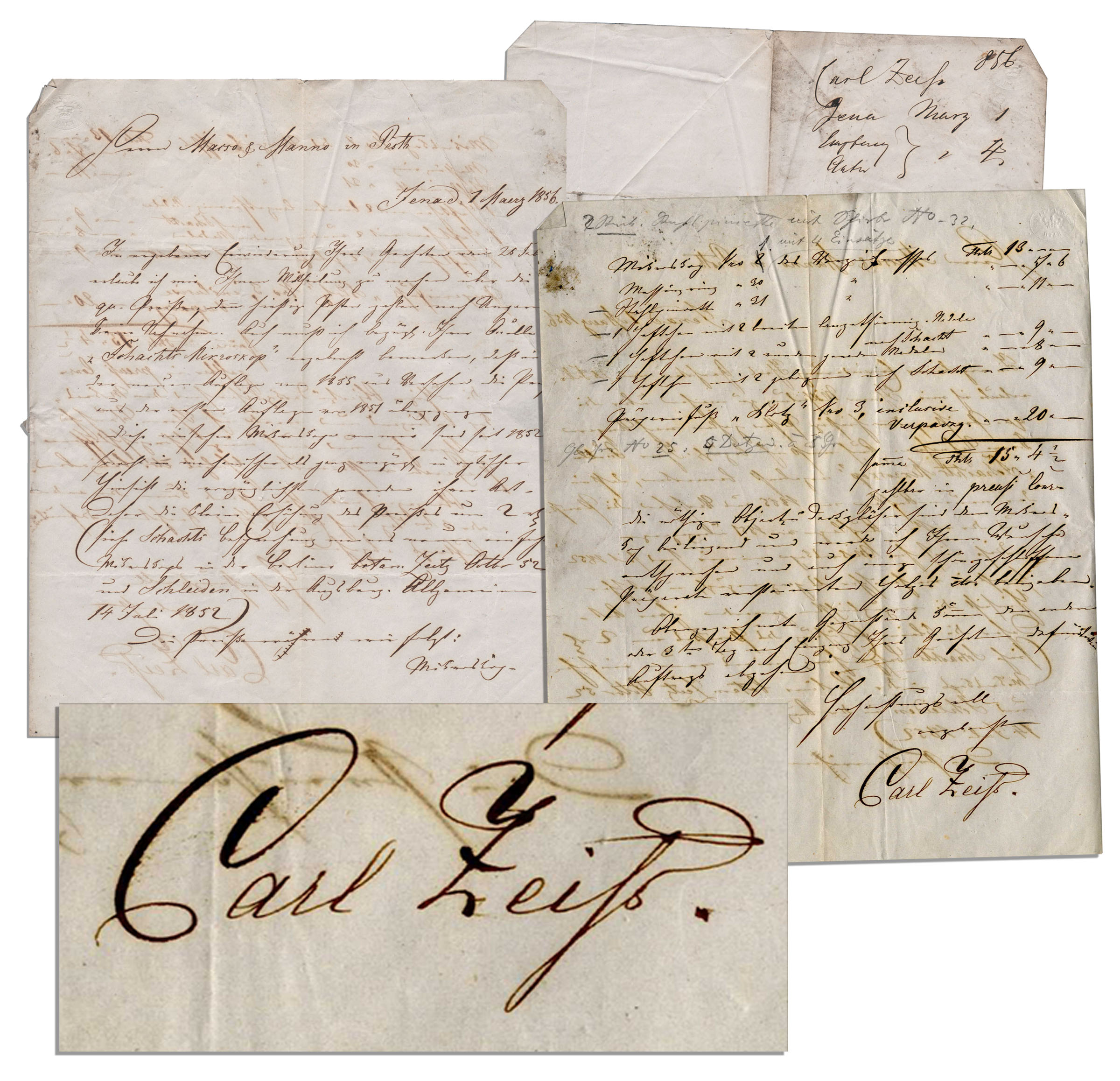 Carl Zeiss autograph