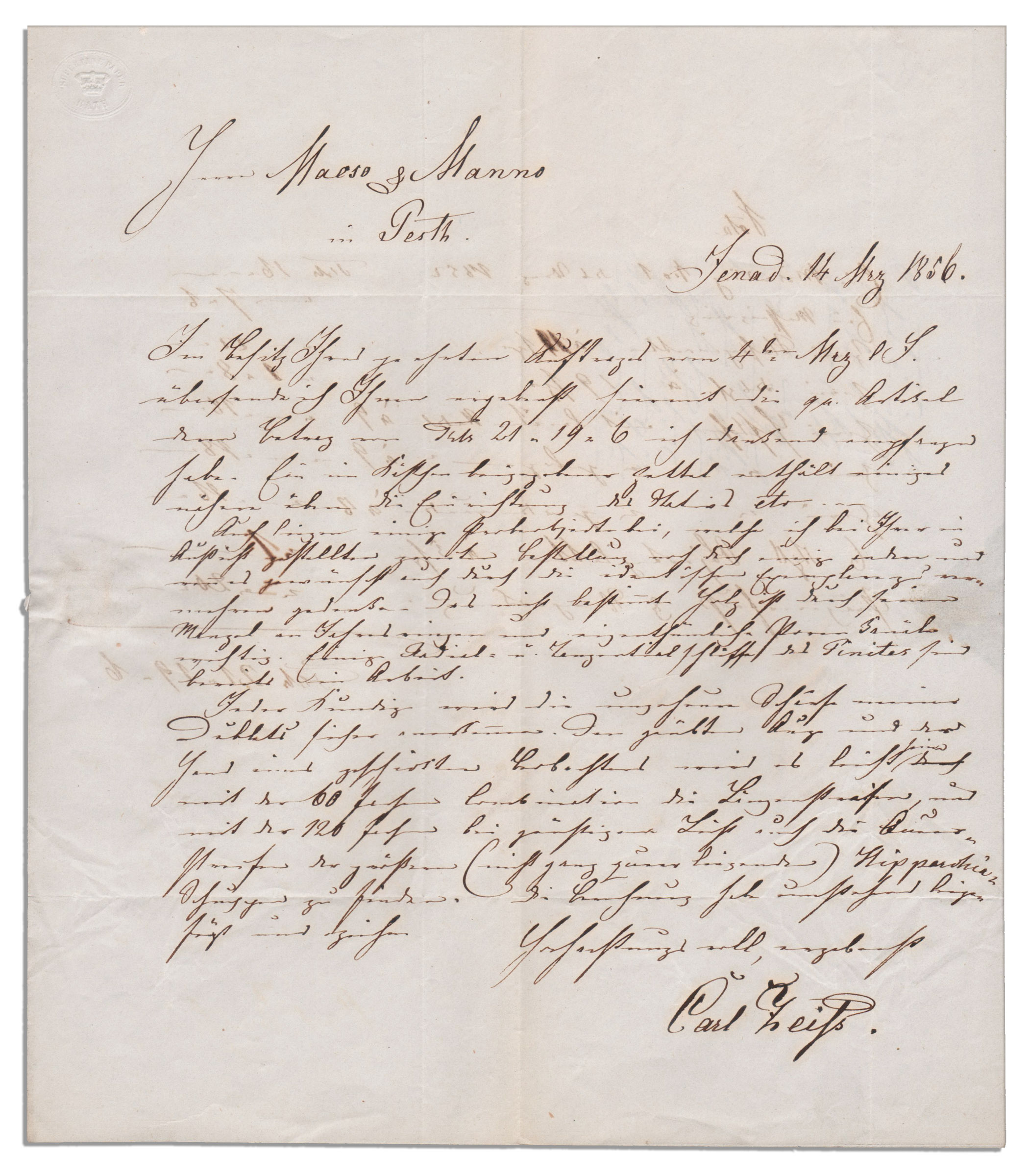Carl Zeiss autograph