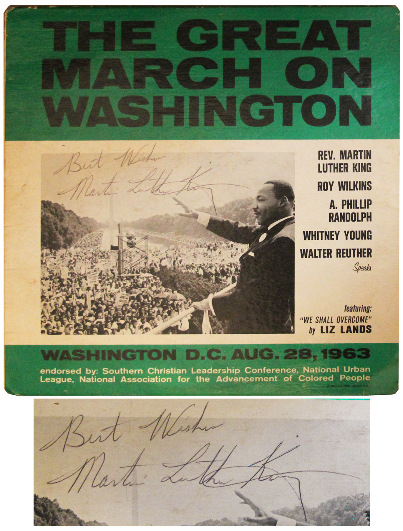 Martin Luther King autograph