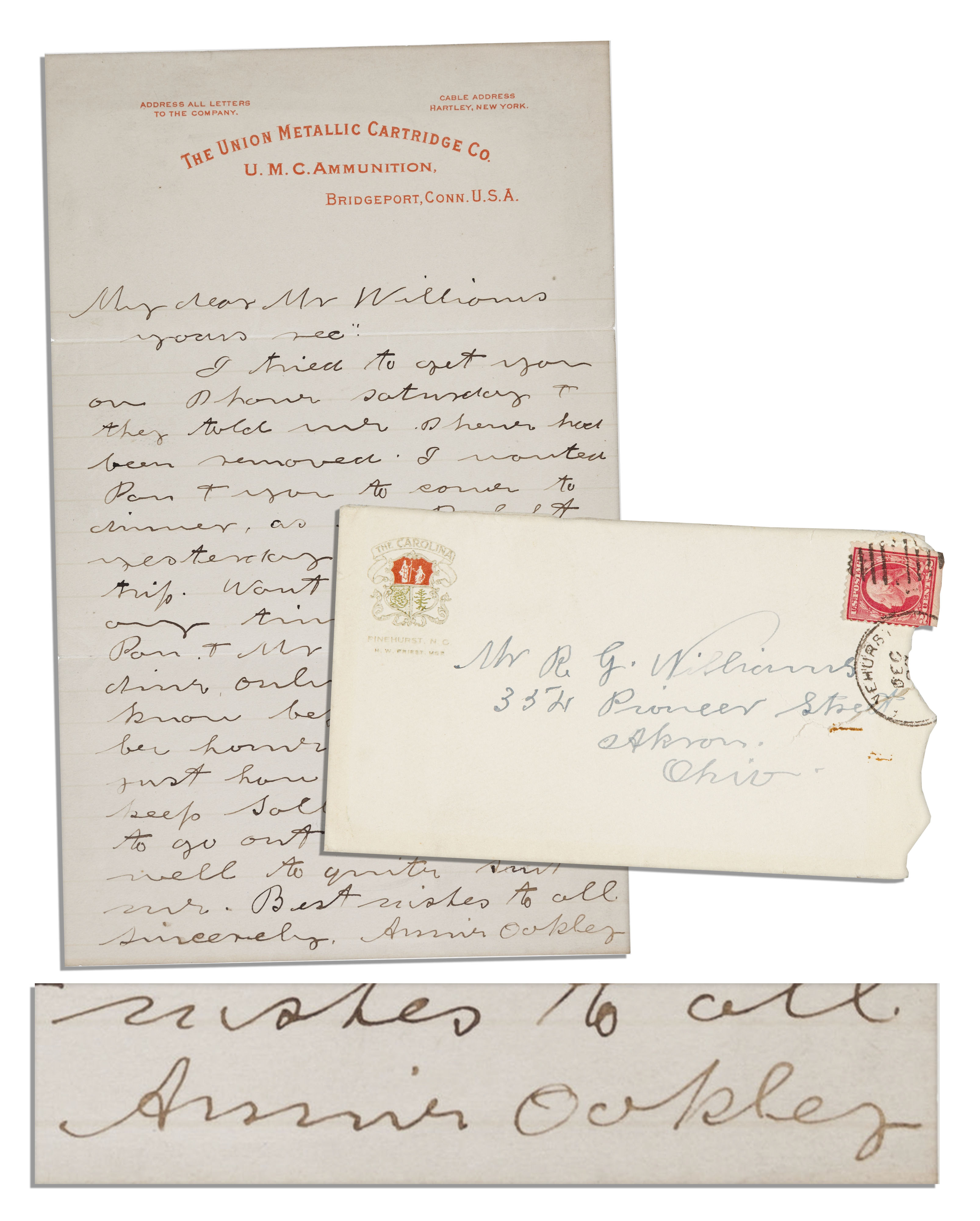 Annie Oakley autograph