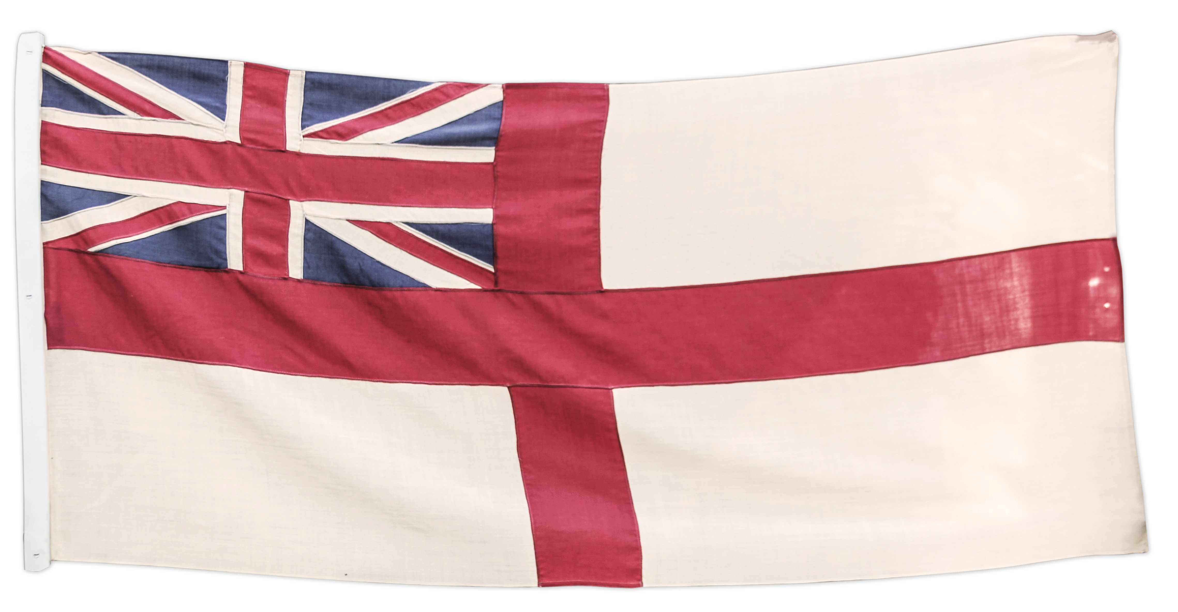 King Edward Memorabilia King Edward VIII Personally Owned British Royal Navy Flag -- With Provenance From Sotheby's