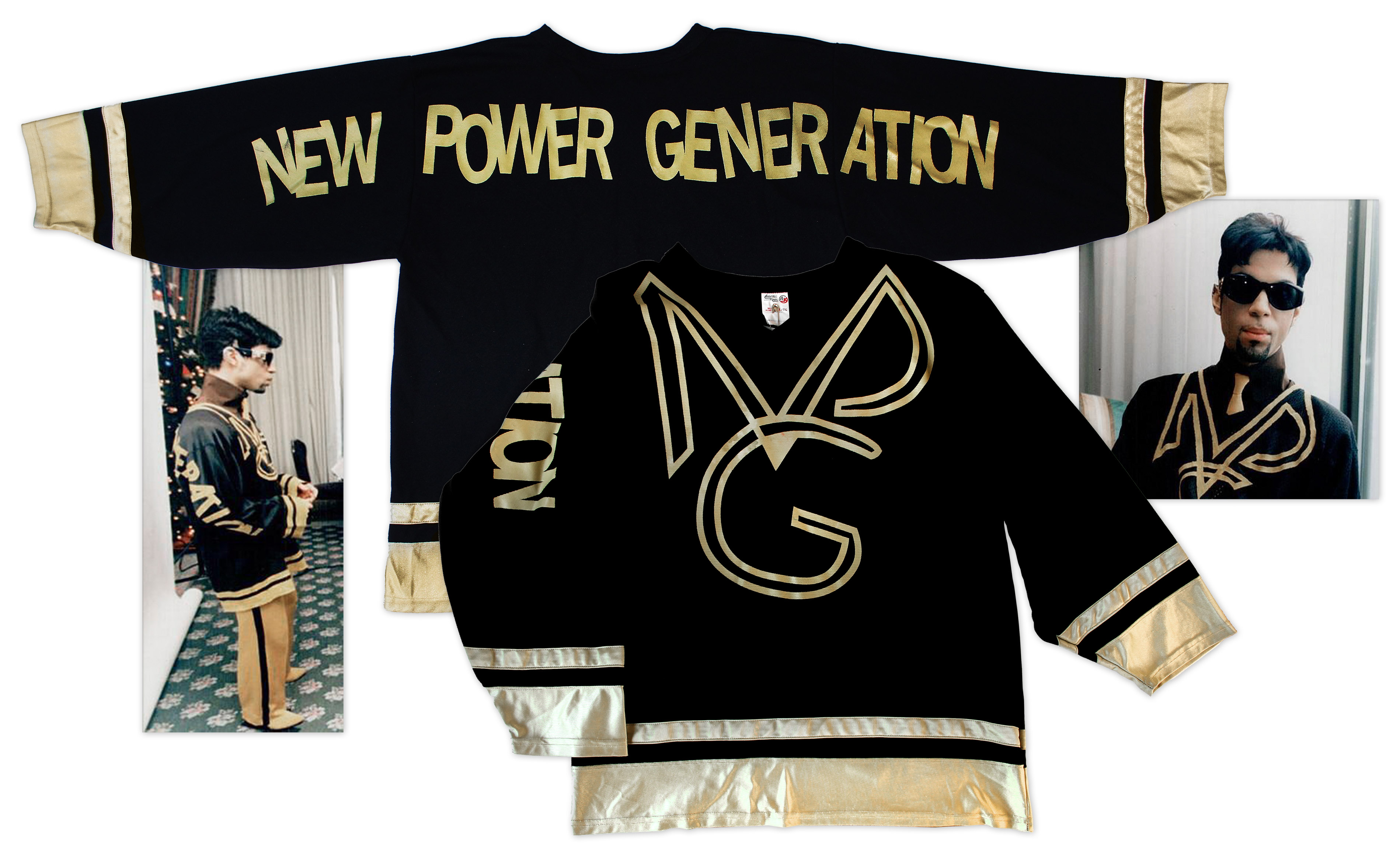 Prince worn jacket Prince worn jacket Prince Worn Jersey Bearing the Name of His Band & Label NPG, New Power Generation